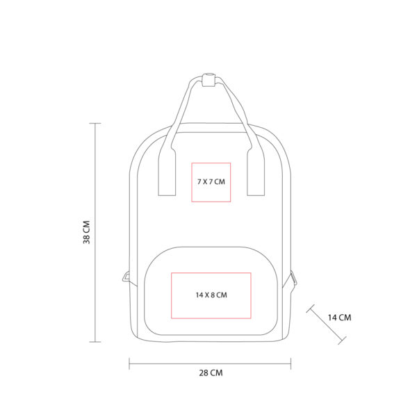 MOCHILA CERES NARANJA SIN 226 O (POLIÉSTER) - Imagen 4