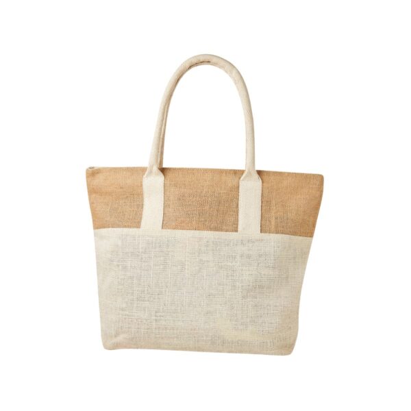 BOLSA GRECIA BEIGE SIN 288 BE (YUTE / ALGODÓN)