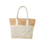 BOLSA GRECIA BEIGE SIN 288 BE (YUTE / ALGODÓN)