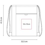 BOLSA-MOCHILA ARACAR ROJO SIN 315 R (NON WOVEN / POLIÉSTER) - Image 3