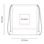 BOLSA-MOCHILA BAZMAN ROJO SIN 322 R (NON WOVEN) - Image 3