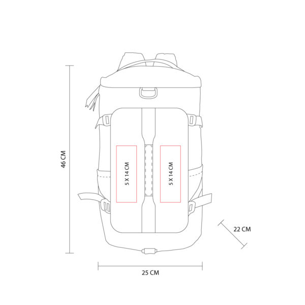 MOCHILA / MALETA ROSA SIN 502 P (POLIÉSTER) - Imagen 6