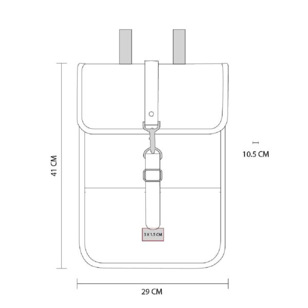 MOCHILA CADERNO NEGRO SIN 504 N (CURPIEL / POLIÉSTER) - Imagen 7