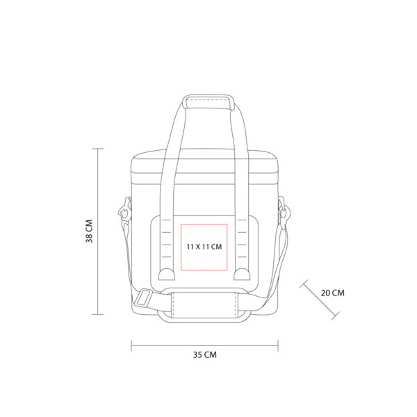 HIELERA WATERPROOF BLANCO SIN 508 B (LAMINADO DE POLIÉSTER Y LONA) - Imagen 4