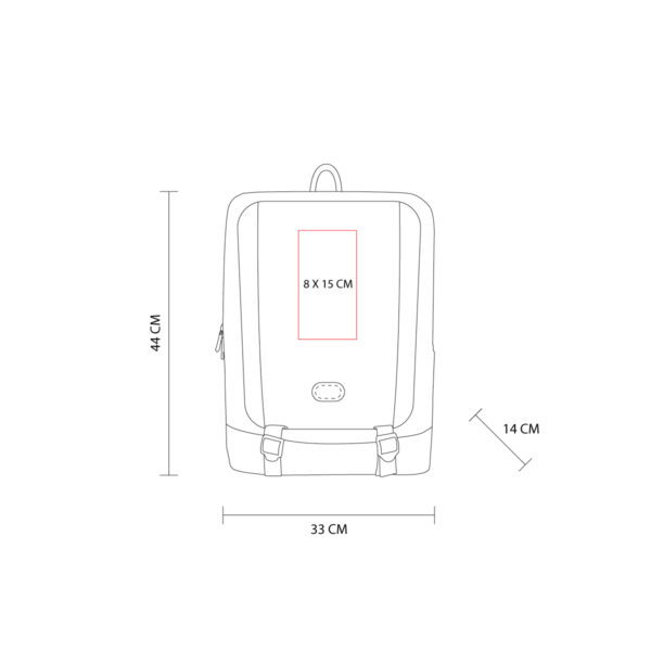 MOCHILA PETER GRIS SIN 512 G (POLIÉSTER) - Imagen 5