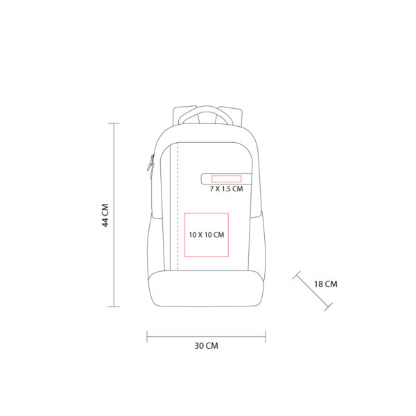 MOCHILA TACORA GRIS SIN 513 G (POLIÉSTER / CURPIEL) - Imagen 5