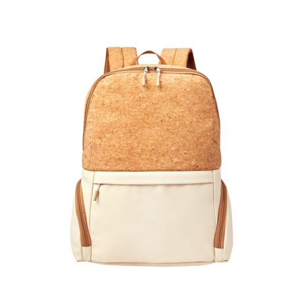 MOCHILA EMMY BEIGE SIN 521 BE (CURPIEL / CORCHO / POLIÉSTER / FORRO POLIÉSTE) - Imagen 2