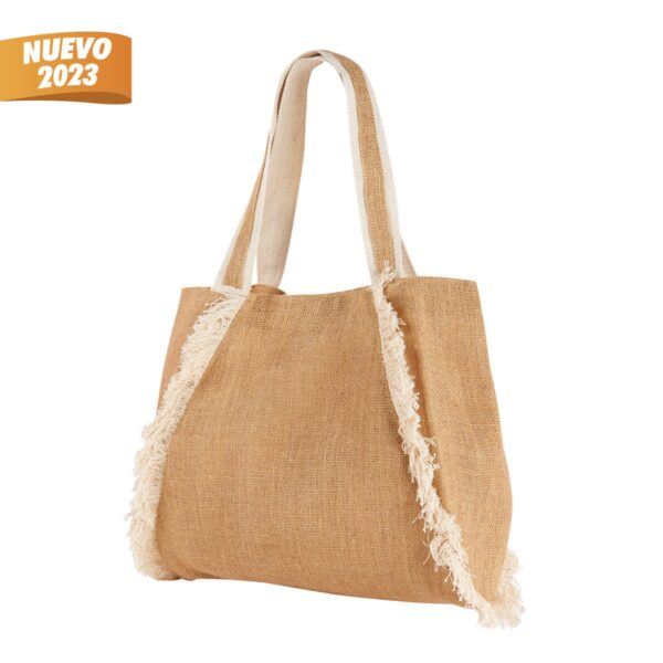 BOLSA ALIA BEIGE SIN 603 BE (YUTE / ALGODÓN)