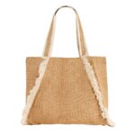BOLSA ALIA BEIGE SIN 603 BE (YUTE / ALGODÓN) - Image 3