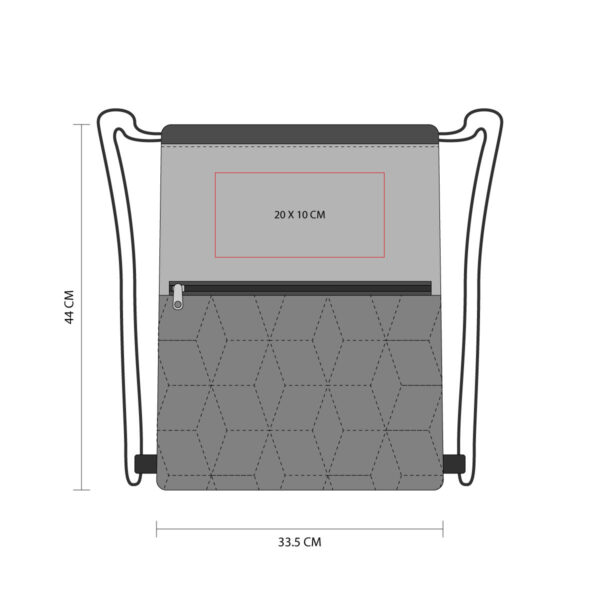 BOLSA-MOCHILA MALORA AZUL SIN 608 A (POLIÉSTER) - Imagen 3