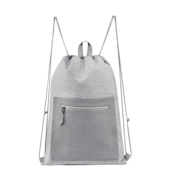 BOLSA-MOCHILA NUVEM GRIS SIN 616 G (POLIÉSTER / CURPIEL)