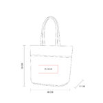 BOLSA BEIGE SIN 752 BE (YUTE / ALGODÓN) - Image 5