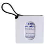 ESTUCHE CON PADS DE ALCOHOL NEGRO SLD 053 N (PLÁSTICO /SILICÓN)