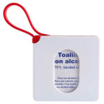 ESTUCHE CON PADS DE ALCOHOL ROJO SLD 053 R (PLÁSTICO /SILICÓN)