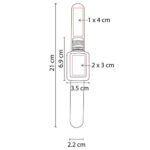 PULSERA CON GEL SANITIZANTE MILE AZUL SLD 065 A (PLÁSTICO / SILICÓN) - Image 4