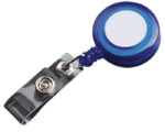 PORTA GAFETE YOYO SLK05 TRANSLUCIDO AZUL (PLÁSTICO / A120044 /  ARTICULOS PROMOCIONALES)