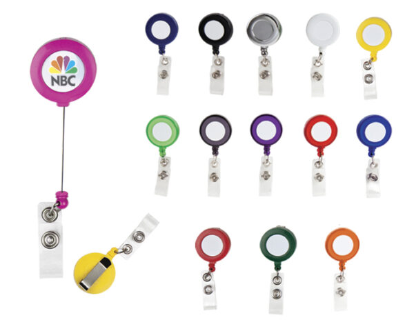 PORTA GAFETE YOYO SLK05 SOLIDO AMARILLO (Plástico) - Imagen 3