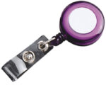 PORTA GAFETE YOYO SLK05 TRANSLUCIDO MORADO (PLÁSTICO / A120049 /  ARTICULOS PROMOCIONALES)