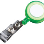 PORTA GAFETE YOYO SLK05 TRANSLUCIDO VERDE CLARO (PLÁSTICO / A120045 /  ARTICULOS PROMOCIONALES)