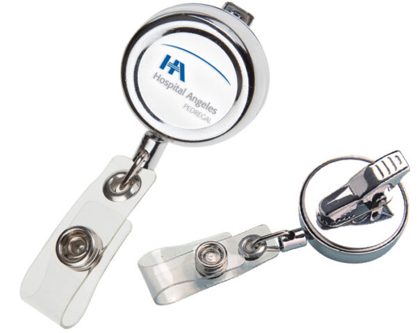 PORTA GAFETE METALICO ADY SLK14 PLATEADO (Metal) - Imagen 3