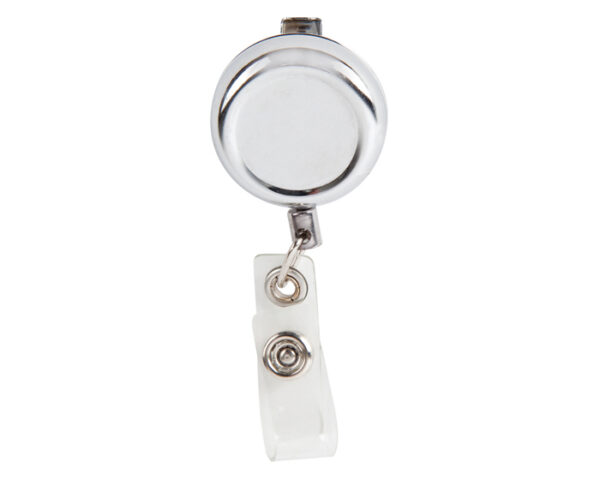 PORTA GAFETE METALICO ADY SLK14 PLATEADO (Metal)