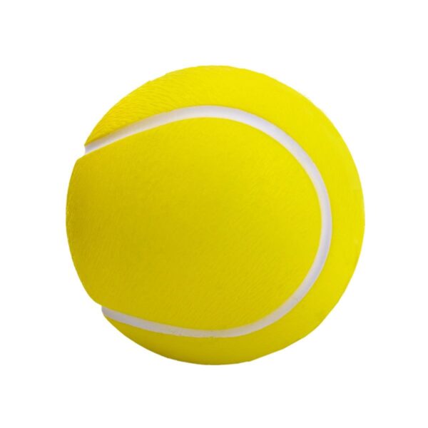 PELOTA ANTI-STRESS TENNIS BLANCO CON AMARILLO SOC 011-04 (PU)