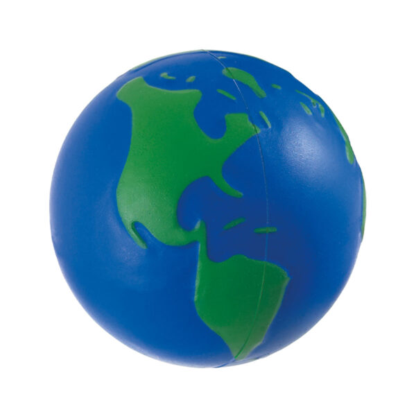 PELOTA ANTI-STRESS MUNDO AZUL CON VERDE SOC 013 W (PU) - Imagen 5