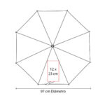 PARAGUAS SOCCER FIELD BLANCO SOC 062 B (POLIÉSTER) - Image 6