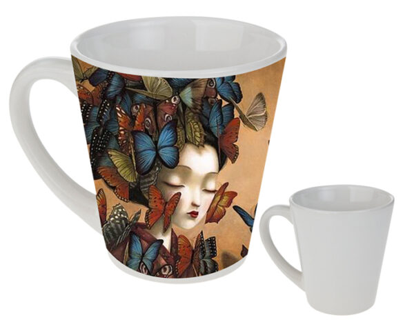 TAZA CONICA DE SUBLIMACIÓN 11 OZ DAISY SUB111 BLANCO (Cerámica) - Imagen 3