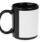 TARRO CON RECUADRO DE SULIMACIÓN 11 OZ. VENUS SUB117 NEGRO (CERÁMICA / A160033 /  ARTICULOS PROMOCIONALES)