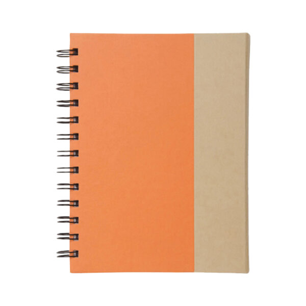 LIBRETA CON NOTAS ADHESIVAS NARANJA (T327)