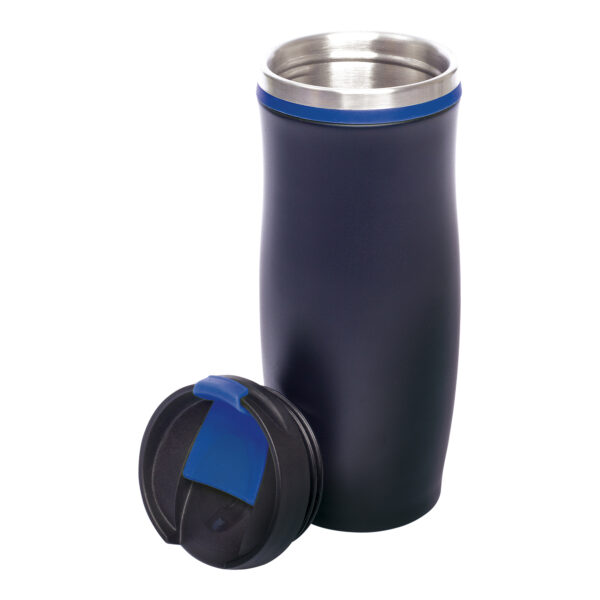 MUG SILUET BLACK NEGRO Y ROYAL BLUE (T456) - Imagen 2