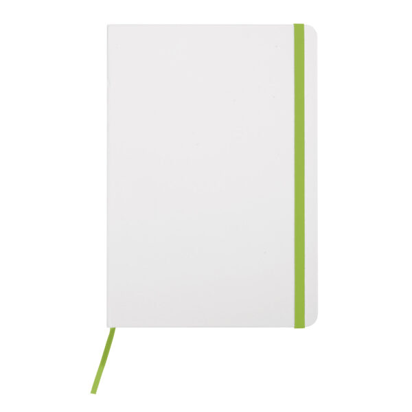 LIBRETA MEDIANA WHITE VERDE MANZANA (T524)