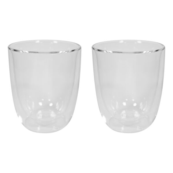 SET DE VASOS DE VIDRIO DOUBLE TRANSPARENTE (T549)