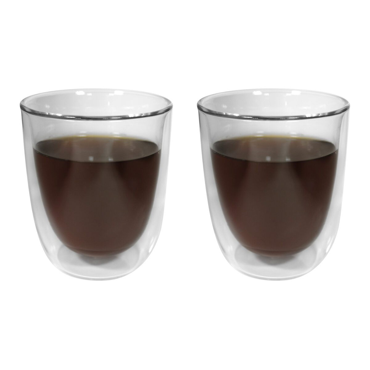 SET DE VASOS DE VIDRIO "DOUBLE" (T549 TRANSPARENTE) - Image 2
