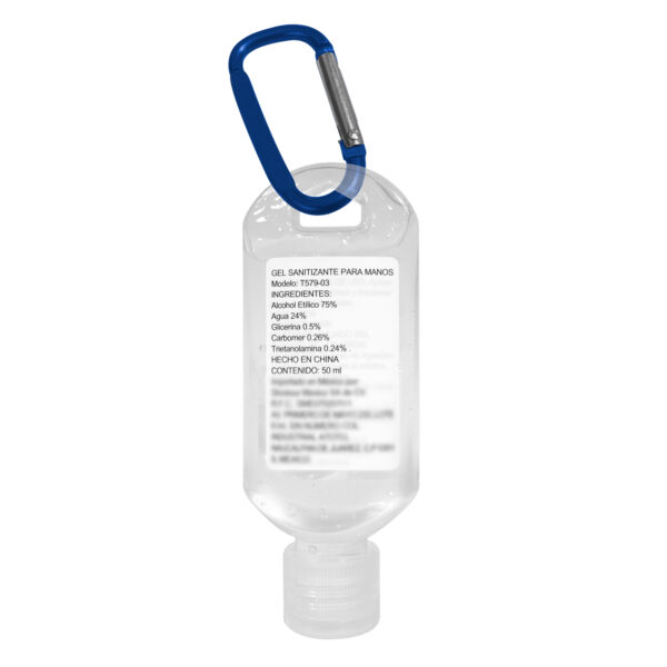 ALCOHOL EN GEL SANITIZANTE 50 ML AZUL (T579) - Imagen 2