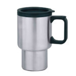 TERMO P/AUTO 415 ML. MONTREAL TA16 PLATEADO (TERMO: EXTERIOR ACERO INOXIDABLE / INTERIOR Y ASA: PLÁSTICO / A040083 /  ARTICULOS PROMOCIONALES)