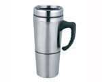 TERMO P/VIAJE 325 ML. OTTAWA TA17 PLATEADO (ACERO INOXIDABLE / PLÁSTICO / A040084 /  ARTICULOS PROMOCIONALES)