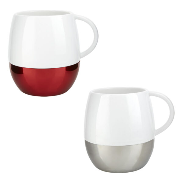 TAZA TAURÉ PLATA TAZ 012 S (PORCELANA / ACERO INOXIDABLE) - Imagen 4