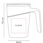 TAZA ATBARA BLANCO TAZ 018 B (PLÁSTICO / ACERO INOXIDABLE) - Image 6