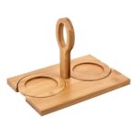 SET DE TAZAS IWAO BLANCO TAZ 029 B (CERÁMICA / BAMBÚ) - Image 3