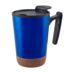 TAZA KILIA AZUL TAZ 033 A (ACERO INOXIDABLE / PLÁSTICO / CORCHO)