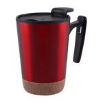 TAZA KILIA ROJO TAZ 033 R (ACERO INOXIDABLE / PLÁSTICO / CORCHO)