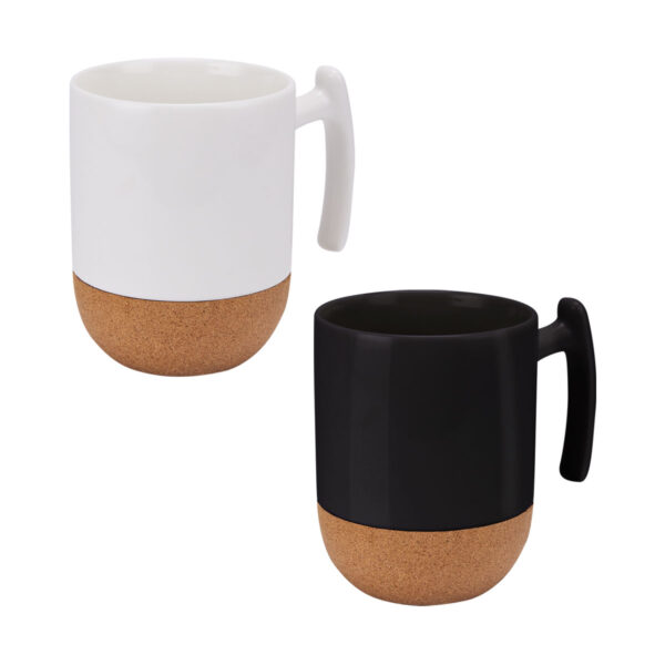 TAZA BIKANER NEGRO TAZ 038 N (PORCELANA / CORCHO) - Imagen 3