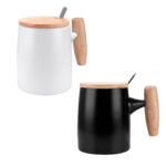 TAZA MALI BLANCO TAZ 045 B (PORCELANA / MADERA / ACERO INOXIDABLE) - Image 3