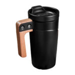 TAZA MARIELLA NEGRO TAZ 047 N (CERÁMICA / ACERO INOXIDABLE / MADERA)