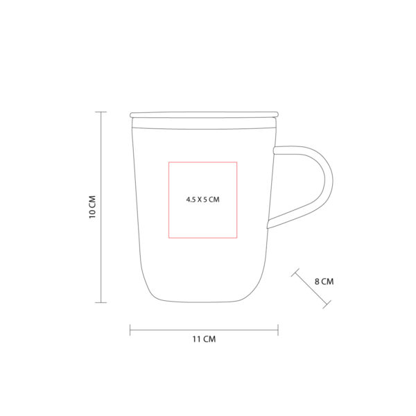 TAZA MINI METÁLICA NEGRO TAZ 049 N (ACERO INOXIDABLE / PLÁSTICO) - Imagen 4