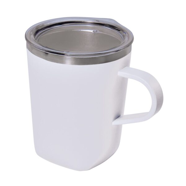 TAZA MINI METÁLICA BLANCO TAZ 049 B (ACERO INOXIDABLE / PLÁSTICO)