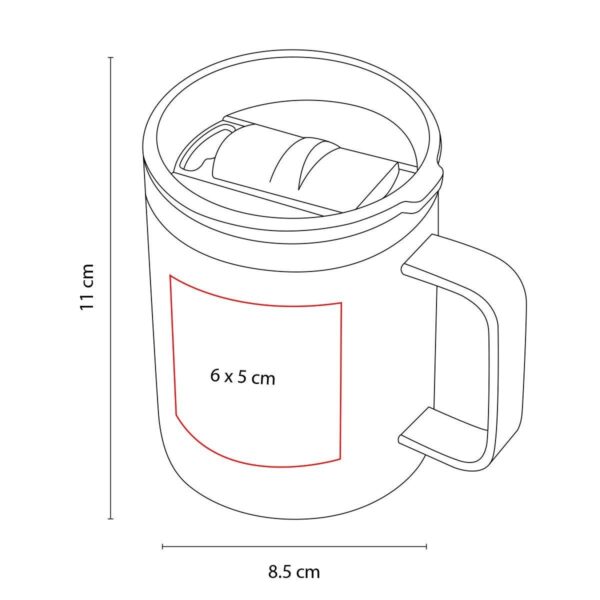 TAZA BELIZA BLANCO TAZ 050 B (ACERO INOXIDABLE / PLÁSTICO) - Imagen 2