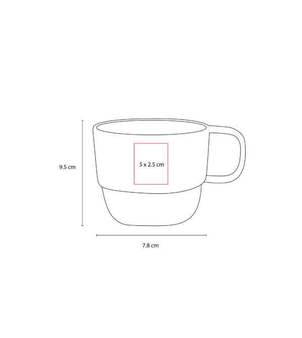 TAZA ECO EVERTON GRIS TAZ 052 G (PLÁSTICO / FIBRA DE TRIGO) - Imagen 2